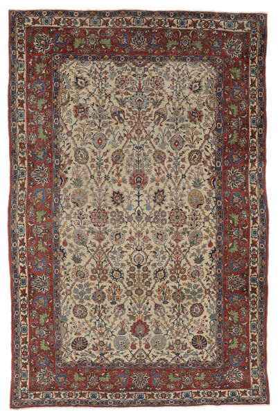  Isfahan Ca. 1900 Covor 213X321 Persan Maro/Negru Covor 