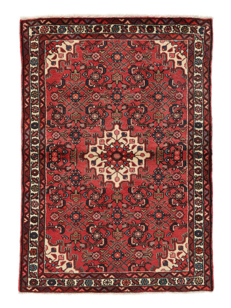  104X151 Hosseinabad Covor Covor Negru/Dark Red Persia/Iran 