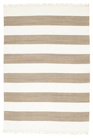  Cotton Stripe - Maro Covor 160X230 Modern Lucrate De Mână Gri Deschis/Bej-Crem (Bumbac, India)