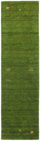  Gabbeh Loom Frame - Verde Covor 80X300 Modern Traverse Hol Verde Închis/Verde Oliv (Lână, India)