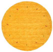  Gabbeh Loom Two Lines - Yellow Covor Ø 150 Modern Rotund Galben (Lână, India)