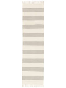  80X300 Dungi Mic Cotton Stripe Covor - Gri/Alburiu Bumbac, 