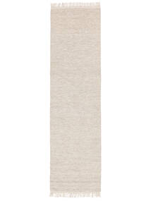  Melange - Sand Covor 80X300 Modern Lucrate De Mână Traverse Hol Bej-Crem/Gri Deschis (Lână, India)