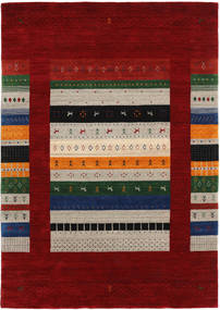  160X230 Loribaf Loom Designer Covor - Dark Red/Multicolore Lână, 