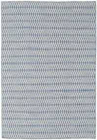  Chilim Long Stitch - Albastru Covor 160X230 Modern Lucrate De Mână Gri Deschis/Albastru Deschis (Lână, India)