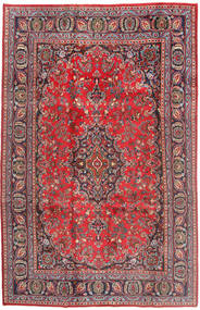  Mashhad Covor 187X293 Orientale Lucrat Manual Roșu-Închis/Ruginiu (Lână, Persia/Iran)