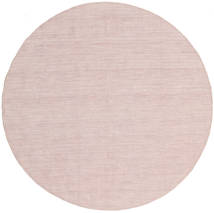  Chilim Loom - Misty Pink Covor Ø 200 Modern Lucrate De Mână Rotund Bej-Crem/Roșu-Închis (Lână, India)