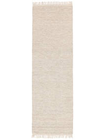  Melange - Sand Covor 80X250 Modern Lucrate De Mână Traverse Hol Bej-Crem/Negru (Lână, India)