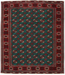  Turkaman Patina Covor 293X338 Orientale Lucrat Manual Roșu-Închis/Maro Închis Mare (Lână, Persia/Iran)