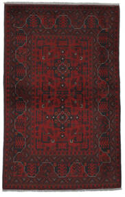 Lucrat Manual Afghan Khal Mohammadi Covor 95X155 Covor Lână Negru/Dark Red Mic Covor 