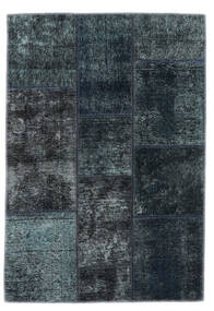  104X152 Patchwork - Persien/Iran Covor Negru/Albastru Închis Persia/Iran 