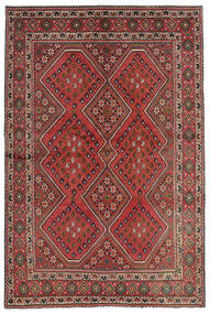  143X215 Afshar Shahre Babak Covor Lucrat Manual Covor Dark Red/Maro Persia/Iran 