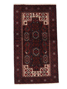  Covor Beluch Covor 106X190 Negru/Dark Red (Lână, Persia/Iran)