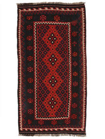  107X205 Afghan Vintage Chilim Covor Lucrate De Mână Covor Negru/Dark Red Afganistan 