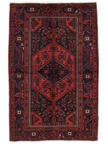  140X215 Hamadan Covor Covor Negru/Dark Red Persia/Iran 