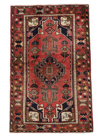  122X192 Hamadan Covor Covor Dark Red/Negru Persia/Iran 