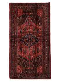 108X201 Hamadan Covor Covor Negru/Dark Red Persia/Iran 