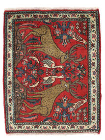  71X90 Hamadan Covor Covor Dark Red/Negru Persia/Iran 
