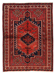  151X200 Lori Covor Covor Dark Red/Negru Persia/Iran 