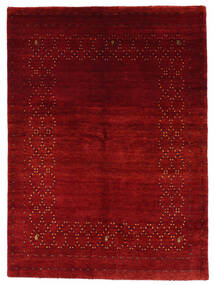  131X184 Gabbeh Loribaft Covor Dark Red/Negru India 